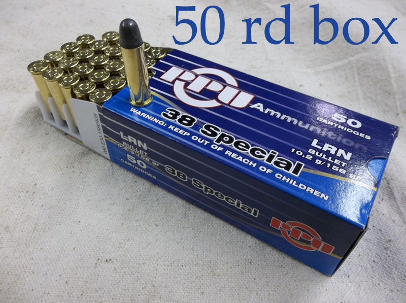 Prvi Partizan 38 Special 158 Grain Lead Round Nose 50RD Box